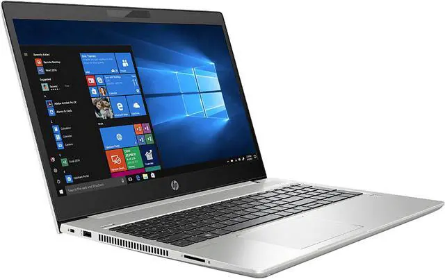 Alt view image 2 of 9 - HP Laptop ProBook 450 G6 Intel Core i5-8265U 4GB Memory 500GB HDD 0 GB SSD Intel UHD Graphics 620 15.6" Non-Touch Screen Windows 10 Pro 64-bit 6QJ33UT#ABA