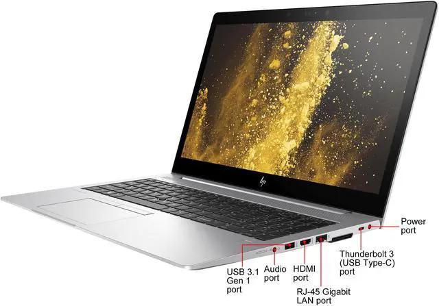 Alt view image 2 of 18 - HP Laptop EliteBook 850 G6 Intel Core i5-8265U 16GB Memory 512 GB SSD Intel UHD Graphics 620 15.6" Non-Touch Screen Windows 10 Pro 64-bit 7KK12UT#ABA