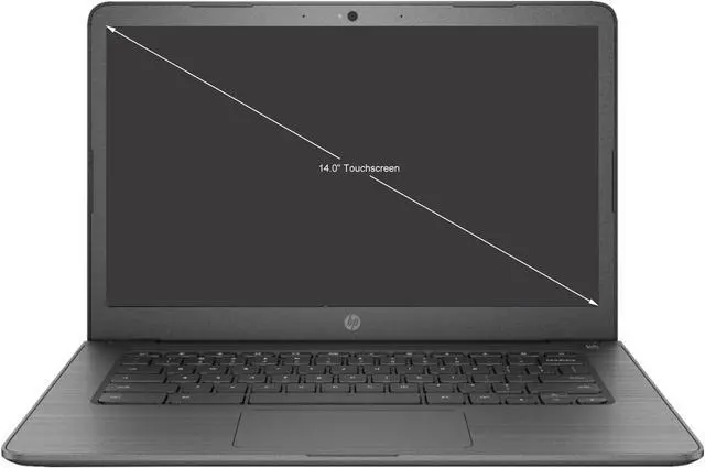 Alt view image 2 of 9 - HP Chromebook 14" HD Touchscreen Widescreen Laptop Computer AMD A4-9120e  4GB Memory  32GB eMMC Flash Memory 802.11ac Bluetooth USB-C 3.1 14-db0025nr Chrome OS
