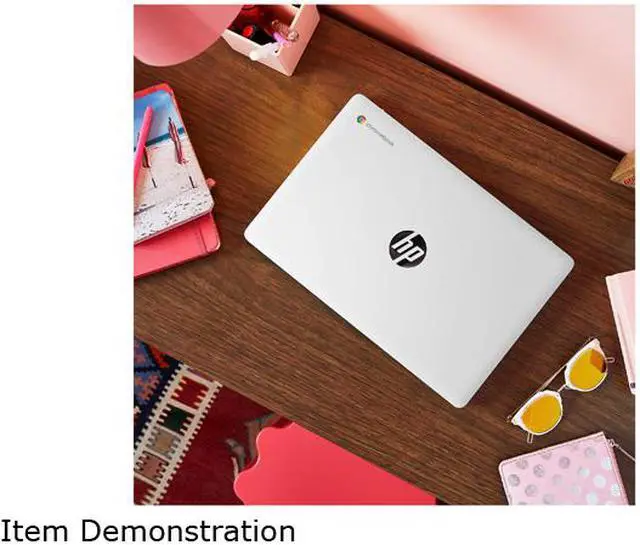 Alt view image 7 of 7 - HP Chromebook 14-inch HD Laptop, Intel Celeron N4000, 4 GB RAM, 32 GB eMMC, Chrome (14a-na0020nr, Ceramic White) (9PG29UA#ABA)