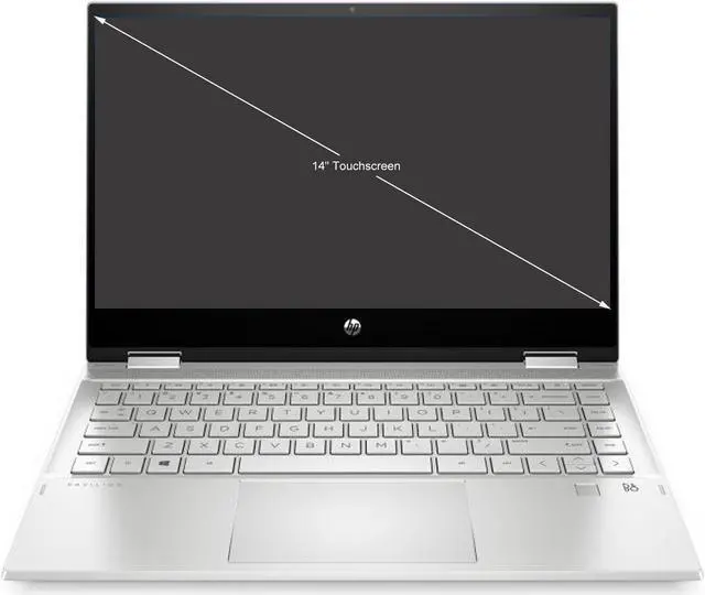 Alt view image 3 of 11 - HP Pavilion x360 14-dw1000 14-dw1010nr 14" Touchscreen 2 in 1 Notebook - Full HD - 1920 x 1080 - Intel Core i5 (11th Gen) i5-1135G7 Quad-core (4 Core) - 12 GB RAM - 256 GB SSD - Natural Silver