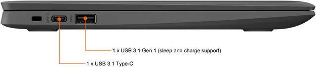 Alt view image 8 of 12 - HP Chromebook 11 G8 Education Edition 436B4UT#ABA Chromebook Intel Celeron N4020 (1.10 GHz) 4 GB LPDDR4 Memory 32 GB eMMC 11.6" Chrome OS