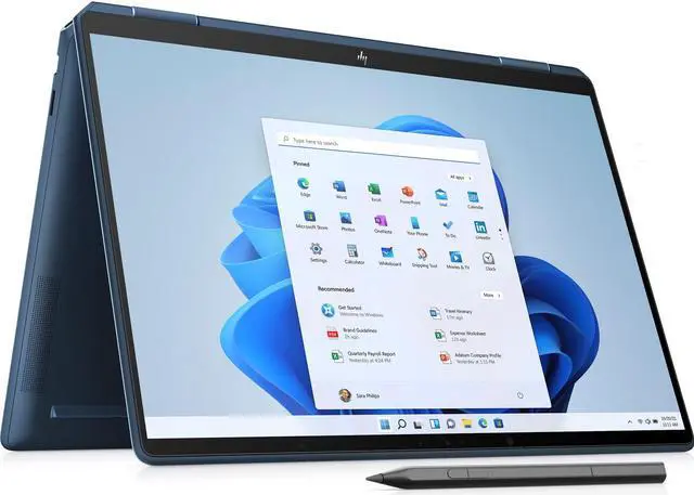 Alt view image 5 of 7 - HP Spectre x360 14-ef2047nr 2-in-1 Notebook (TOUCHSCREEN) Intel Core i7-1355U Processor 16GB Intel Iris Xe Graphics 1TB SSD 13.5-inch WUXGA+ IPS Touchscreen Display Windows 11 Home in Nocturne Blue