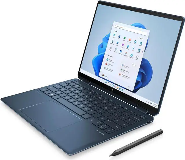 Alt view image 3 of 7 - HP Spectre x360 14-ef2047nr 2-in-1 Notebook (TOUCHSCREEN) Intel Core i7-1355U Processor 16GB Intel Iris Xe Graphics 1TB SSD 13.5-inch WUXGA+ IPS Touchscreen Display Windows 11 Home in Nocturne Blue