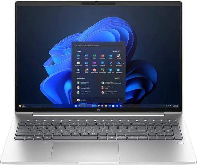 Main image of HP ProBook 4 G1a 16" AI Laptop, Copilot+ PC, AMD Ryzen 5 230, 16GB RAM, 256GB SSD, Backlit Keyboard, Windows 11 Pro, Pike Silver