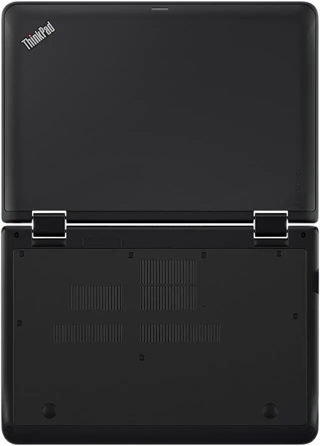 Alt view image 15 of 15 - Lenovo ThinkPad Yoga Intel Celeron N3450 4GB Memory 128 GB SSD Intel HD Graphics 500 11.6" Touch Screen 1366 x 768 Convertible 2-in-1 Laptop Windows 10 Pro 64-Bit 11e (20HUS00000)