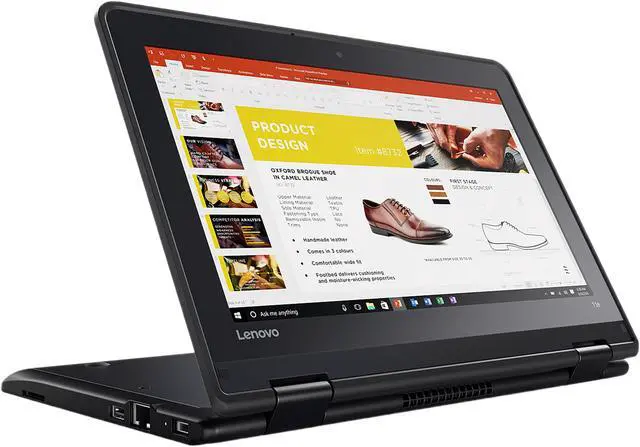 Alt view image 6 of 15 - Lenovo ThinkPad Yoga Intel Celeron N3450 4GB Memory 128 GB SSD Intel HD Graphics 500 11.6" Touch Screen 1366 x 768 Convertible 2-in-1 Laptop Windows 10 Pro 64-Bit 11e (20HUS00000)