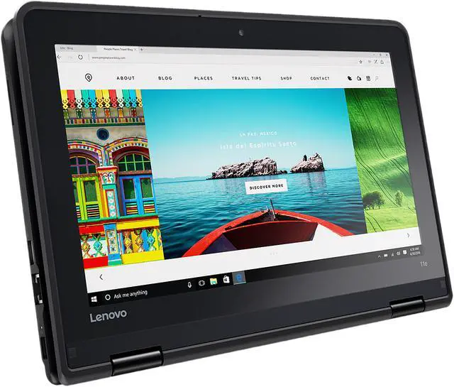 Alt view image 7 of 15 - Lenovo ThinkPad Yoga Intel Celeron N3450 4GB Memory 128 GB SSD Intel HD Graphics 500 11.6" Touch Screen 1366 x 768 Convertible 2-in-1 Laptop Windows 10 Pro 64-Bit 11e (20HUS00000)