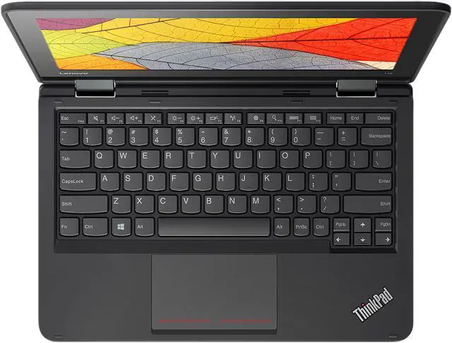 Alt view image 3 of 15 - Lenovo ThinkPad Yoga Intel Celeron N3450 4GB Memory 128 GB SSD Intel HD Graphics 500 11.6" Touch Screen 1366 x 768 Convertible 2-in-1 Laptop Windows 10 Pro 64-Bit 11e (20HUS00000)