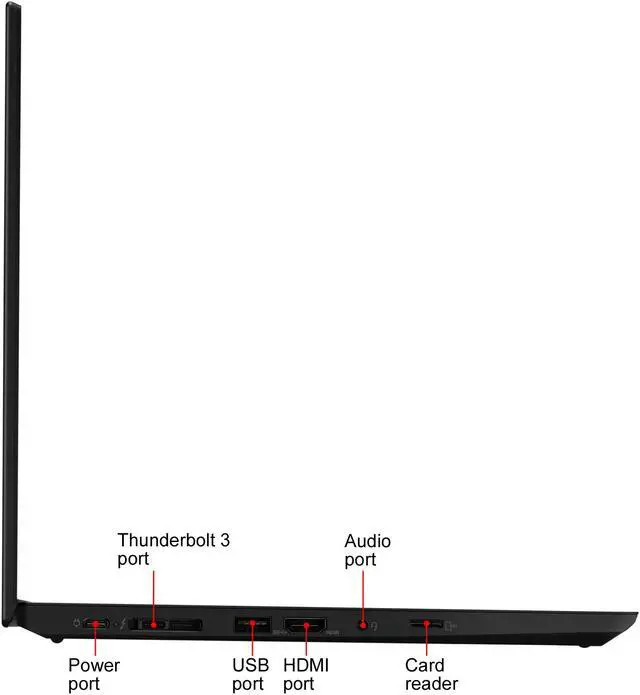 Alt view image 7 of 11 - Lenovo ThinkPad T14 20S00032US 14" Laptop i5-10210U 8GB 256GB SSD Windows 10 Pro