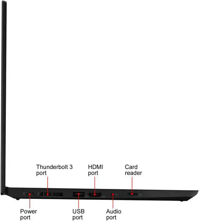 Alt view image 8 of 11 - Lenovo ThinkPad T14 20S00037US 14" Laptop i5-10310U 16GB 512GB SSD Win 10 Pro