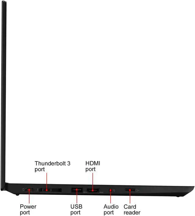 Alt view image 6 of 10 - Lenovo ThinkPad T14 20S0002HUS 14" FHD Laptop i7-10610U 16GB 256GB SSD Win10 Pro