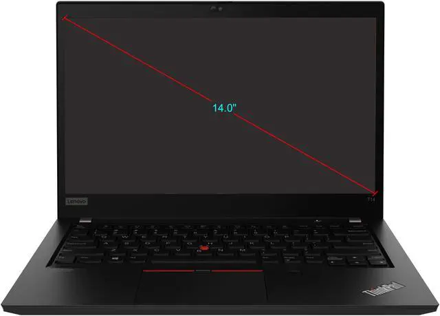 Alt view image 3 of 12 - Lenovo ThinkPad T14 Gen 1 20S0002RUS 14" Laptop i7-10610U 8GB 256GB SSD W10 Pro