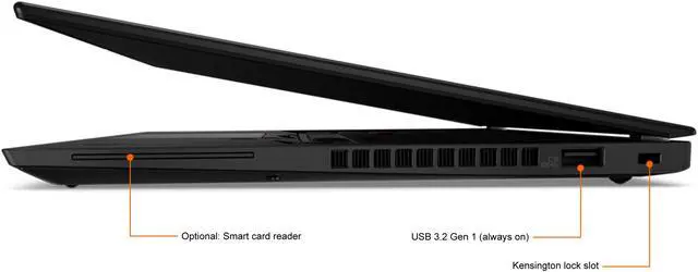 Alt view image 8 of 10 - Lenovo ThinkPad X13 Laptop, 13.3" FHD IPS  300 nits, i5-10210U,   UHD Graphics, 8GB, 256GB SSD, Win 10 Pro