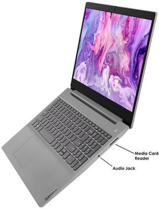 Alt view image 4 of 8 - Lenovo IdeaPad 3 15.6" Full HD IPS Notebook, 10th Gen Intel Core i3-1005G1 Processor, 8GB DDR4 RAM, 512GB SSD, Intel UHD Graphics, WiFi-AC, Bluetooth, HDMI, USB, Windows 10 Pro