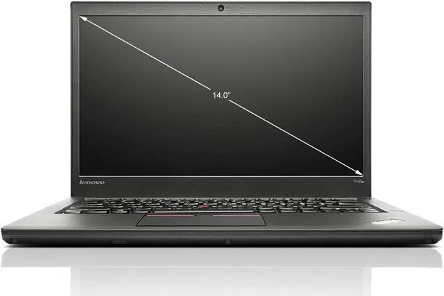 Alt view image 2 of 9 - Lenovo ThinkPad T450S 14.0-in Laptop - Intel Core i5 5300U 5th Gen 2.30 GHz 8GB 256GB SSD Windows 10 Pro 64-Bit - Webcam