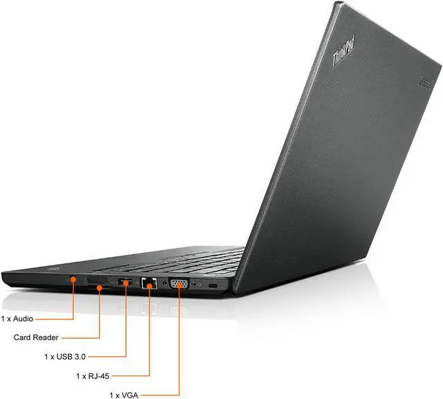 Alt view image 4 of 9 - Lenovo ThinkPad T450S 14.0-in Laptop - Intel Core i5 5300U 5th Gen 2.30 GHz 8GB 256GB SSD Windows 10 Home 64-Bit - Webcam