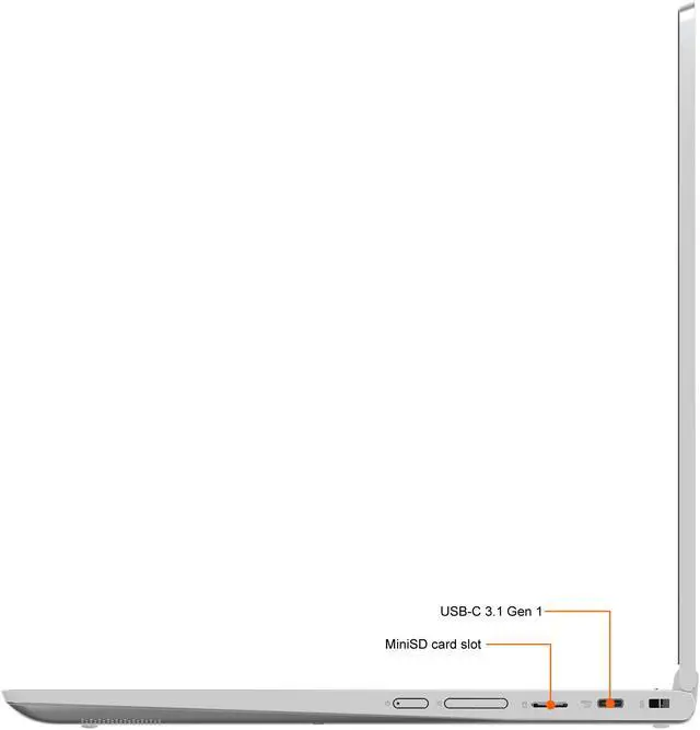 Alt view image 7 of 10 - Lenovo Chromebook C340-15 81T9000XUS 15.6" Touchscreen 2 in 1 Chromebook - Full HD - 1920 x 1080 - Intel Core i3 (8th Gen) i3-8130U Dual-core (2 Core) 2.20 GHz - 4 GB RAM - 32 GB Flash Memory - M