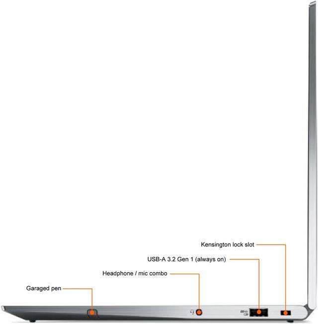 Alt view image 10 of 12 - Lenovo ThinkPad X1 Yoga Gen 6 20XY002RUS 14" Touchscreen 2 in 1 Notebook - WUXGA - 1920 x 1200 - Intel Core i7 i7-1165G7 Quad-core (4 Core) 2.80 GHz - 8 GB RAM - 256 GB SSD - Storm Gray
