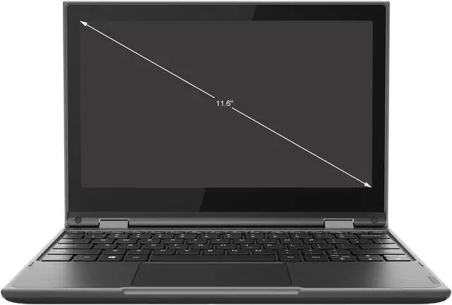 Alt view image 3 of 9 - Lenovo 300e 82GK001PUS 11.6" Touchscreen Laptop AMD 3015e 4GB 64GB eMMC W10P