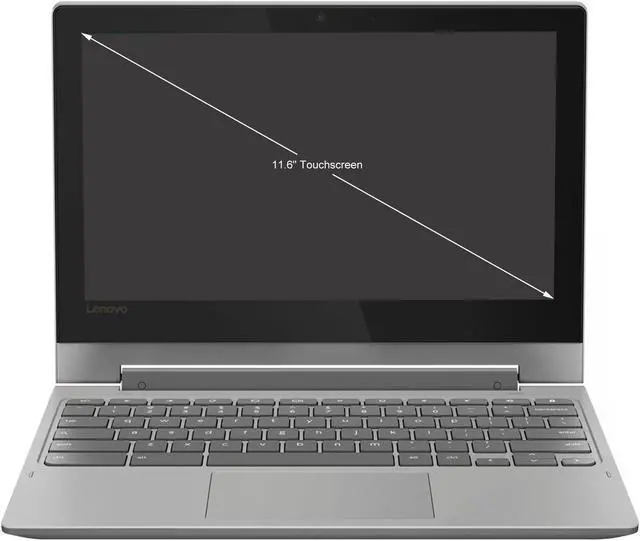 Alt view image 2 of 5 - Lenovo Chromebook Flex 3 11.6" Touch 4GB 32GB eMMC MediaTek® M8173C 1.3GHz ChromeOS, Platinum Gray - OEM