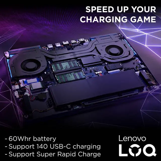 Alt view image 18 of 19 - Lenovo LOQ 15IRH8 - 15.6" GeForce RTX 4050 Laptop GPU - Intel Core i5-13420H  - 8GB Memory - 512 GB PCIe SSD - Windows 11 Home 64-bit - Gaming Laptop - 144 Hz IPS (82XV00LFUS )