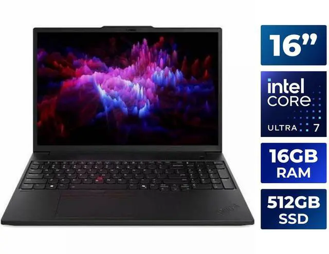 Main image of Lenovo ThinkPad P16s Gen 3 16.0" Intel Core Ultra 7 155H NVIDIA RTX 500 Ada Generation 16GB Memory 512GB SSD Windows 11 Pro 21KS001MUS