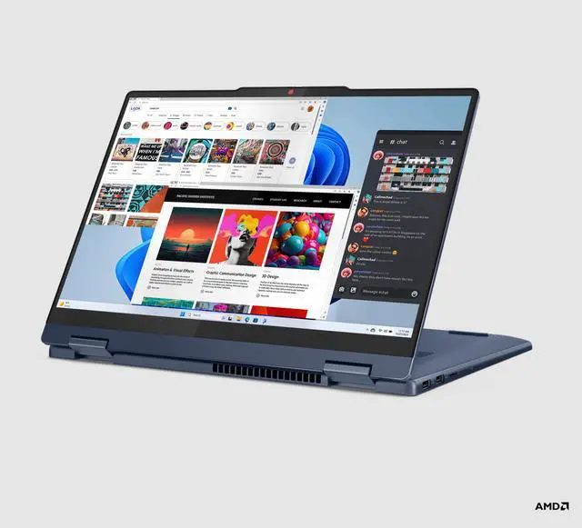 Alt view image 4 of 15 - Lenovo Notebooks AMD Ryzen 7 8845HS 1 TB PCIe SSD AMD Radeon 780M 14.0" Touch Screen Windows 11 Home IdeaPad 5