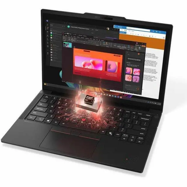 Alt view image 2 of 5 - Lenovo ThinkPad T14 Gen 7 21WV003HUS 14" Copilot+ PC Notebook - AMD Ryzen AI 7 PRO 450 - 16 GB - 512 GB SSD - Radeon 860M Graphics - Windows 11 Pro - Webcam - Wi-Fi 7