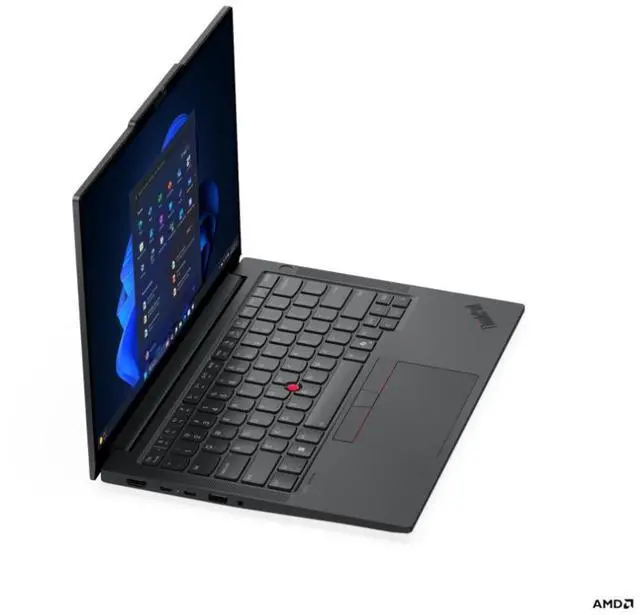 Alt view image 3 of 5 - Lenovo ThinkPad E14 Gen 7 14" Notebook - AMD Ryzen 5 220 (3.20GHz) - 8GB - 256GB SSD M.2 2242 PCIe Gen4 TLC Opal - AMD Radeon 740M - Windows 11 Pro - BT 5.1 - Wired Ethernet - Wi-Fi - 21T0007NUS