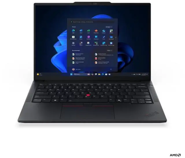 Main image of Lenovo ThinkPad E14 Gen 7 14" Notebook - AMD Ryzen 5 220 (3.20GHz) - 8GB - 256GB SSD M.2 2242 PCIe Gen4 TLC Opal - AMD Radeon 740M - Windows 11 Pro - BT 5.1 - Wired Ethernet - Wi-Fi - 21T0007NUS