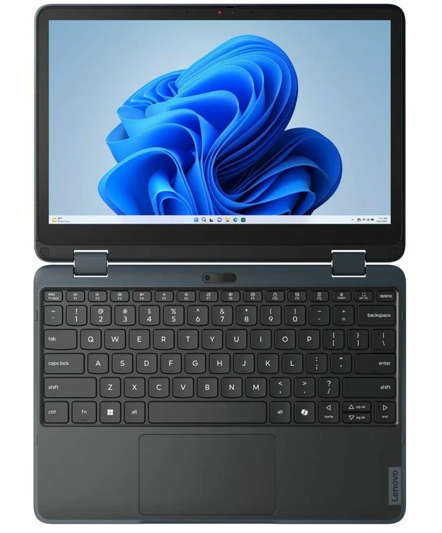 Alt view image 10 of 10 - Lenovo 300w Gen 5 83LF0004US 11.6" Touchscreen Convertible Notebook - Intel N-Series N150 - 4 GB - 128 GB SSD - Slate Gray - Windows 11 Pro Education - Webcam - Wi-Fi 6E