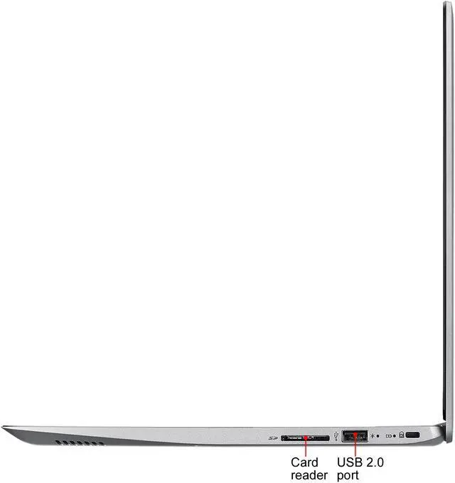 Alt view image 9 of 10 - Acer Laptop Swift 3 Intel Core i7-8550U 8 GB LPDDR3 Memory 256 GB SSD NVIDIA GeForce MX150 14.0" Non-Touch Screen Windows 10 Home 64-bit SF314-52G-842K