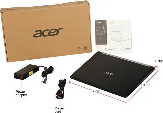 Alt view image 8 of 8 - Acer Aspire 7 A715-72G-79R9 15.6" FHD IPS GTX 1050 Ti i7-8750H 8 GB Memory 256 GB SSD Windows 10 Home Gaming Laptop