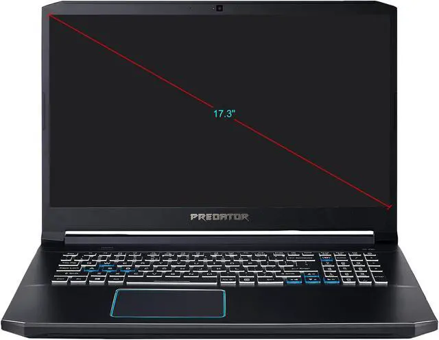 Alt view image 4 of 15 - Acer Predator Helios 300 - 17.3" GeForce GTX 1660 Ti - Intel Core i7-9750H  - 8GB Memory - 512 GB SSD - Windows 10 Home 64-bit - Gaming Laptop - IPS (PH317-53-77HB )