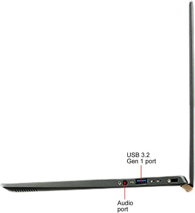 Alt view image 7 of 11 - Acer Intel Evo Laptop Swift 5 SF514-55TA-74EC Intel Core i7 11th Gen 1165G7 (2.80 GHz) 16 GB LPDDR4X Memory 1 TB NVMe SSD Intel Iris Xe Graphics 14" IPS Touchscreen 1920 x 1080 Windows 10 Home 64-bit