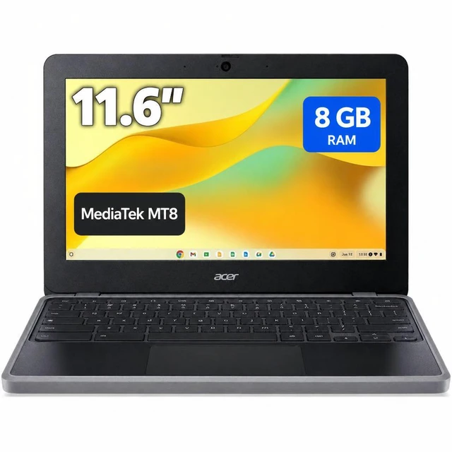Main image of Acer Chromebook 311 C723T C723T-K5NU 11.6" Touchscreen Chromebook - HD - MediaTek MT8 MT8186TV/AZA - 8 GB - 32 GB Flash Memory - English (US) Keyboard - Black - MediaTek Chip - 1366 x 768 - Chrom