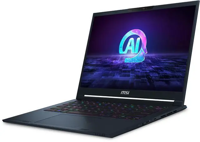 Alt view image 3 of 19 - MSI Stealth 14 AI 14" FHD+ 165Hz NVIDIA GeForce RTX 4050  Intel® Core™ Ultra7-155H 16GBDR5 1TB NVMe SSD Win 11PRO Ultra Thin and Light Gaming Laptop(A1VEG-090US)