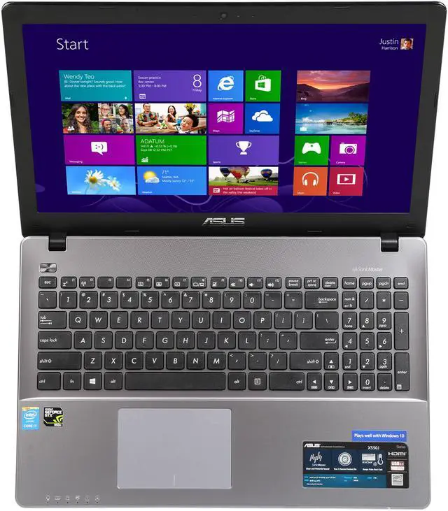 Alt view image 6 of 8 - ASUS X550JX-DB71 Gaming Laptop Intel 4th Generation Core i7 4720HQ 2.60 GHz 8 GB Memory 1 TB HDD GTX 950M 2 GB Windows 8.1 64-bit