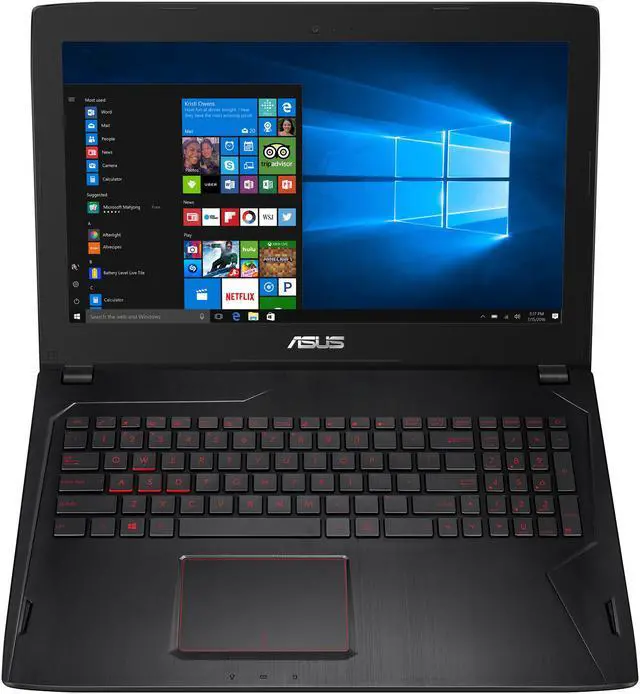 Alt view image 6 of 19 - ASUS FX502VM-AH51 Gaming Laptop Intel Core i5 6th Gen 6300HQ (2.30 GHz) 16 GB Memory 1 TB HDD  GeForce GTX 1060 3 GB GDDR5 VR Ready 15.6" Full HD 1920 x 1080 Windows 10 Home 64-Bit