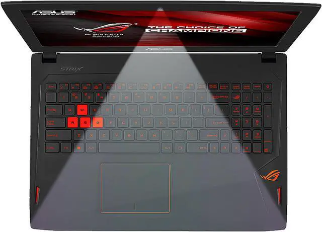 Alt view image 5 of 14 - Asus ROG Strix GL502VS-WS71 15.6" G-SYNC VR Ready Thin and Light Gaming Laptop, GeForce GTX 1070 8 GB, Intel Core i7-7700HQ 2.8 GHz (Turbo up to 3.8 GHz), 16 GB DDR4, 256 GB PCIe SSD + 1 TB HDD