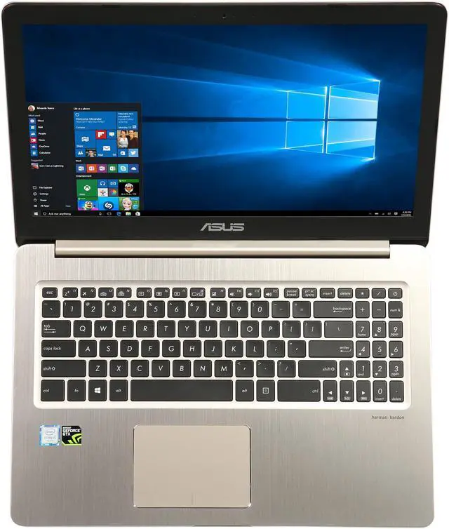 Alt view image 6 of 8 - ASUS VivoBook M580VD-EB54 15.6" FHD Thin and Light Gaming/Media Laptop, 7th Gen Intel Core i5-7300HQ Quad-Core Processor 2.5 GHz (Turbo up to 3.5), GeForce GTX 1050 2 GB, 8 GB DDR4 RAM, 256 GB M.2 SSD, Backlit Keyboard, Harman/Kardon Audio