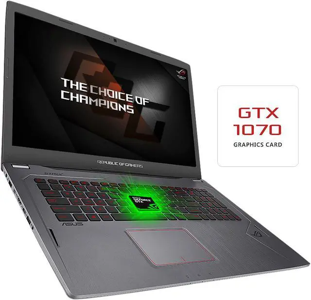 Alt view image 9 of 13 - ASUS ROG Strix GL702VS-AH73 17.3" Full HD 75 Hz Ultra Thin and Light Gaming Laptop, G-SYNC Display, GeForce GTX 1070 8 GB, Intel i7-7700HQ 2.8 GHz, 12 GB DDR4 RAM, 128 GB SSD + 1 TB 7200 RPM HDD Windows 10 Home