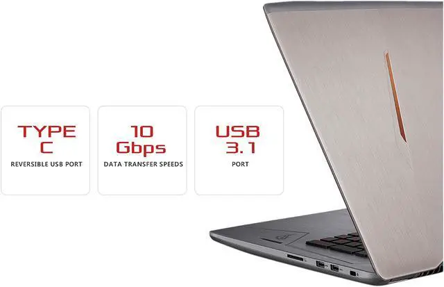 Alt view image 11 of 13 - ASUS ROG Strix GL702VS-AH73 17.3" Full HD 75 Hz Ultra Thin and Light Gaming Laptop, G-SYNC Display, GeForce GTX 1070 8 GB, Intel i7-7700HQ 2.8 GHz, 12 GB DDR4 RAM, 128 GB SSD + 1 TB 7200 RPM HDD Windows 10 Home