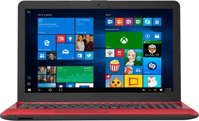 Main image of ASUS VivoBook X541UA-WB51T-RD 15.6" HD Touchscreen Red Laptop, Intel Core i5-7200U Processor 2.5 GHz, 8 GB DDR4 RAM, 1 TB HDD, Windows 10