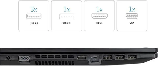 Alt view image 17 of 20 - ASUSPRO P2540UB-XB51 15.6" 8 GB RAM 256 GB SSD Laptop with up to 9 Hours of Battery Life, Intel Core i5-8250U Processor, TPM and Fingerprint Security, NVIDIA GeForce MX110, and Windows 10 Pro.