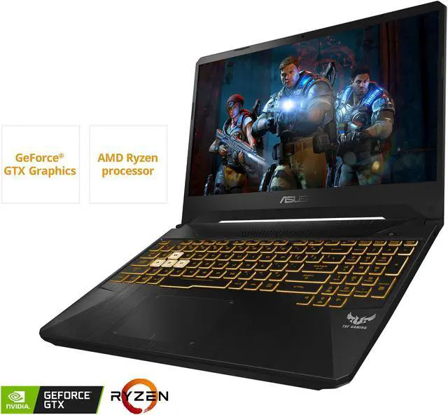 Alt view image 13 of 14 - ASUS TUF Gaming Laptop, 15.6" Full HD IPS-Type, AMD Ryzen 5 R5-3550H, GeForce GTX 1650, 8 GB DDR4, 512 GB PCIe SSD, Gigabit Wi-Fi 5, Windows 10 Home, TUF505DT-RB53