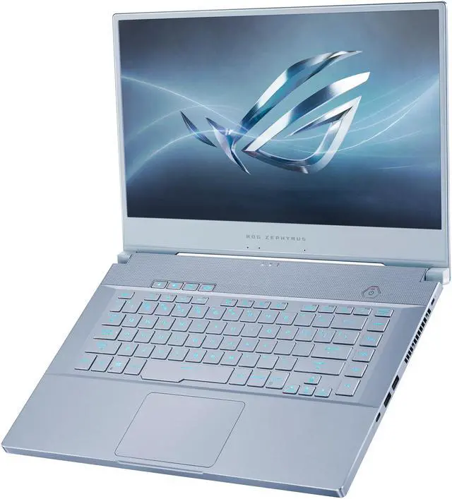 Alt view image 10 of 18 - ROG Zephyrus M GU502GU-XH74-BL Gaming Laptop - 15.6" 240 Hz FHD IPS, GeForce GTX 1660 Ti, Intel Core i7-9750H, 16 GB DDR4, 512 GB SSD, Per-Key RGB, Windows 10 Pro, Glacier Blue