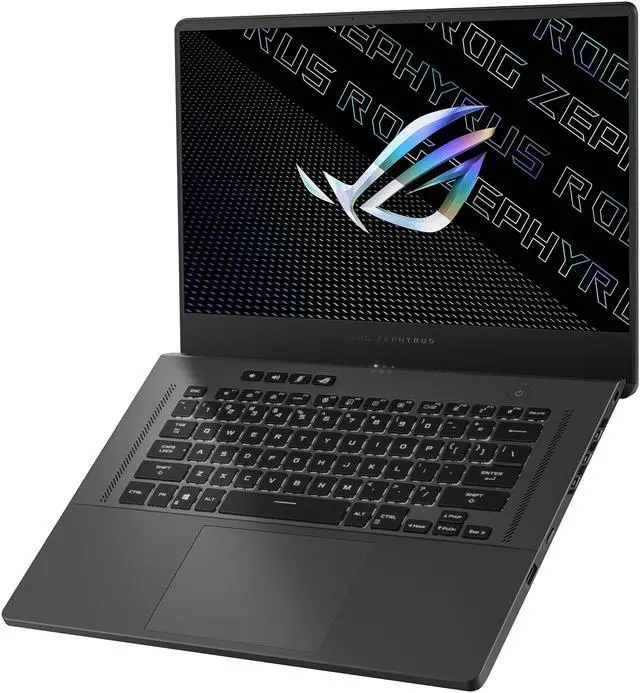 Alt view image 6 of 20 - ASUS ROG Zephyrus G15 Ultra Slim Gaming Laptop, 15.6" 165Hz QHD, GeForce RTX 3060, AMD Ryzen 9 5900HS, 16GB DDR4, 512GB PCIe NVMe SSD, Wi-Fi 6, Windows 10, Eclipse Gray, GA503QM-BS94Q