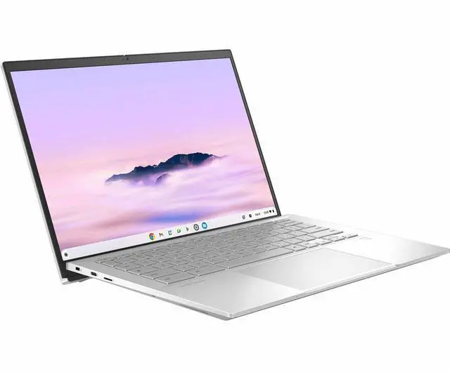 Alt view image 6 of 8 - Asus ExpertBook CX54 Chromebook Plus Enterprise CX5403CMA-DB586 14" Chromebook - Intel Core Ultra 5 115U - 8 GB - 256 GB SSD - Fog Silver - ChromeOS - IEEE 802.11ax Wireless LAN Standard